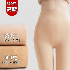 FFT-肤肤贴光腿神器-加厚加绒超保暖打底裤袜-黑色，肤色